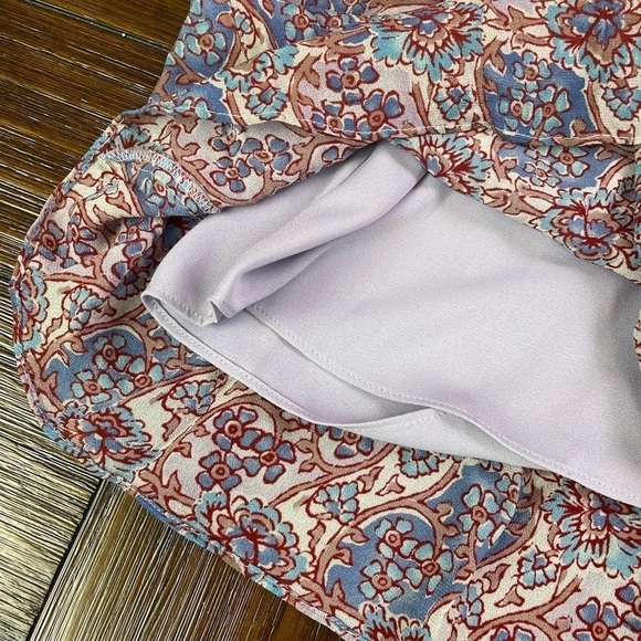 Frye Violet Dusk Paisley Floral Peasant Top Size XS - Picture 10 of 11